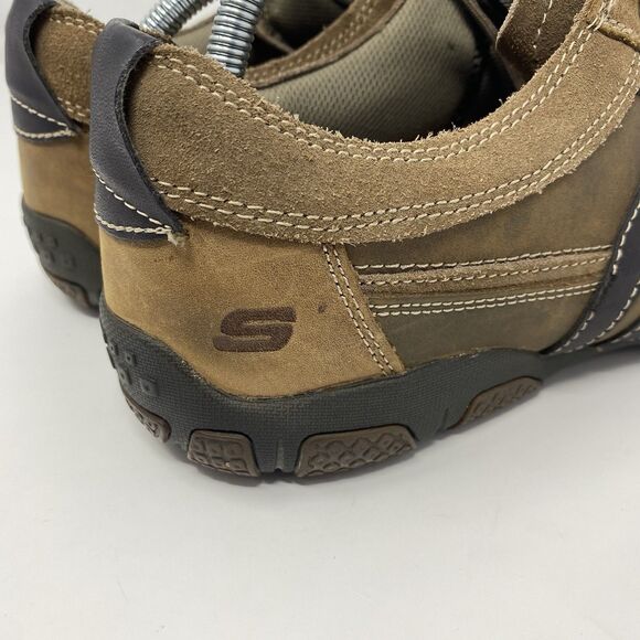 Skechers Men 11.5 Orton Leather Lace Up Brown Casual Oxford Shoe 62861 Y2K Retro main image 5